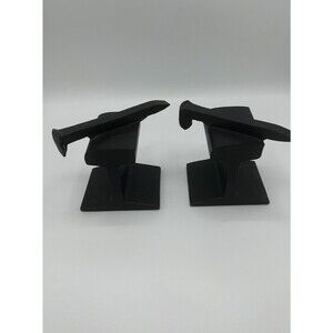 IBeam Railroad Railway Tie Track Indus MidCentury Modern Sculpture Bookends